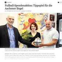 Aachener Nachrichten Artikel über die Spendenaktion für die Aachener Engel
